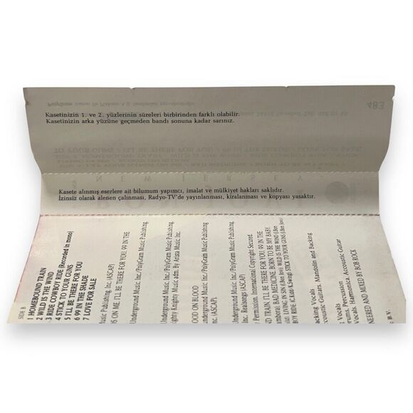 Bon Jovi New Jersey Turkish Release First Edition 1988 Cassette 836345-4 RARE! - Picture 9 of 15